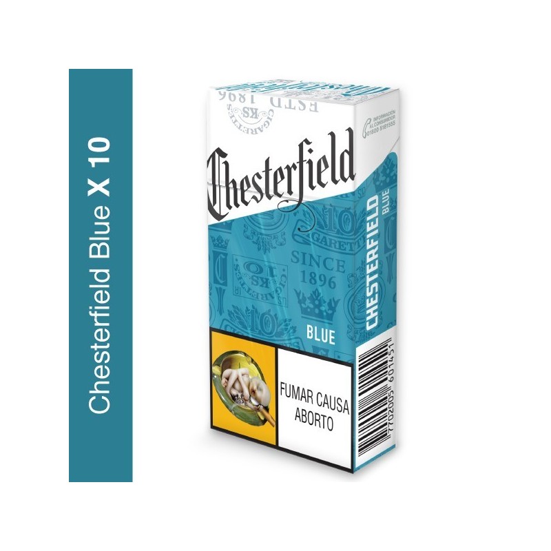 CIGARRILLOS CHESTERFIELD BLUE X 10 UND