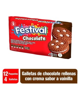GALLETA FESTIVAL CHOCOLATE PEQUEÑA X 12 GR