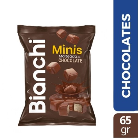 BIANCHI CHOCO SNACKS MINI MALTEADA CHOCOLATE X 65 GR