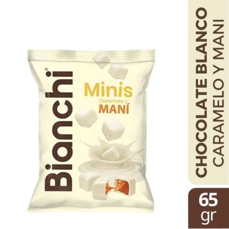 BIANCHI CHOCO SNACKS CARAMELO Y MANI X 65 GR
