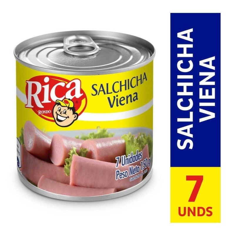 SALCHICHAS VIENA RICA LATA X 145 GR