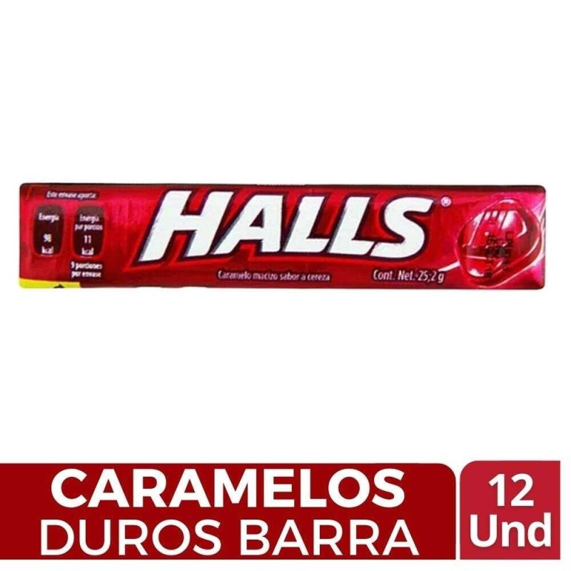 Barra Caramelos Halls Miel Limón