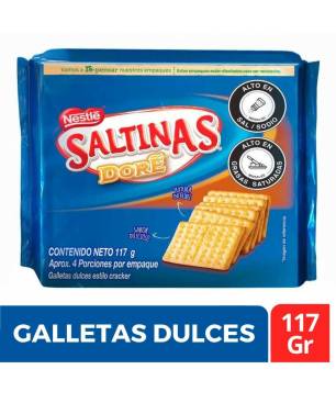 GALLETA SALTINAS DORE MITITACO X 120 GR CJ X 96 UND
