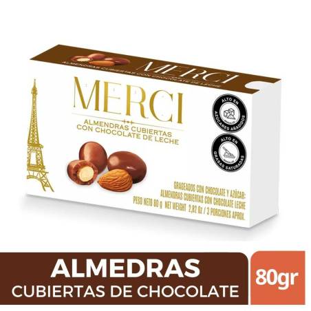 MERCI ALMENDRAS CON CHOCOLATE X 80 GR