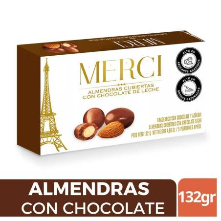 MERCI ALMENDRAS CON CHOCOLATE X 132 GR