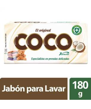 JABON COCO VARELA X 180 GR CJ X 25 UND
