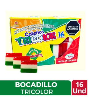 BOCADILLO CALEÑO TRICOLOR X 16 UND CJ X 20 UND