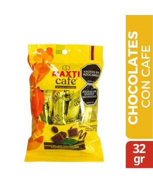CHOCOLATES CON CAFE MAXTICAFE X 32 GR X 20 UND CJ X UND