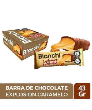 BIANCHI EN BARRA XL SABOR MALTEADA DE CHOCOLATE  BLANCO X 43 GR CJ X  UND
