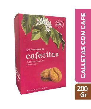 GALLETAS CON CAFE CAFECITAS CAFE QUINDIO X 200 GR CJ X UND